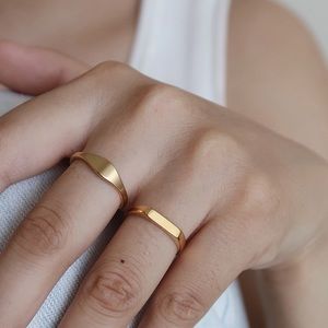 18K Gold Plated Band Ring